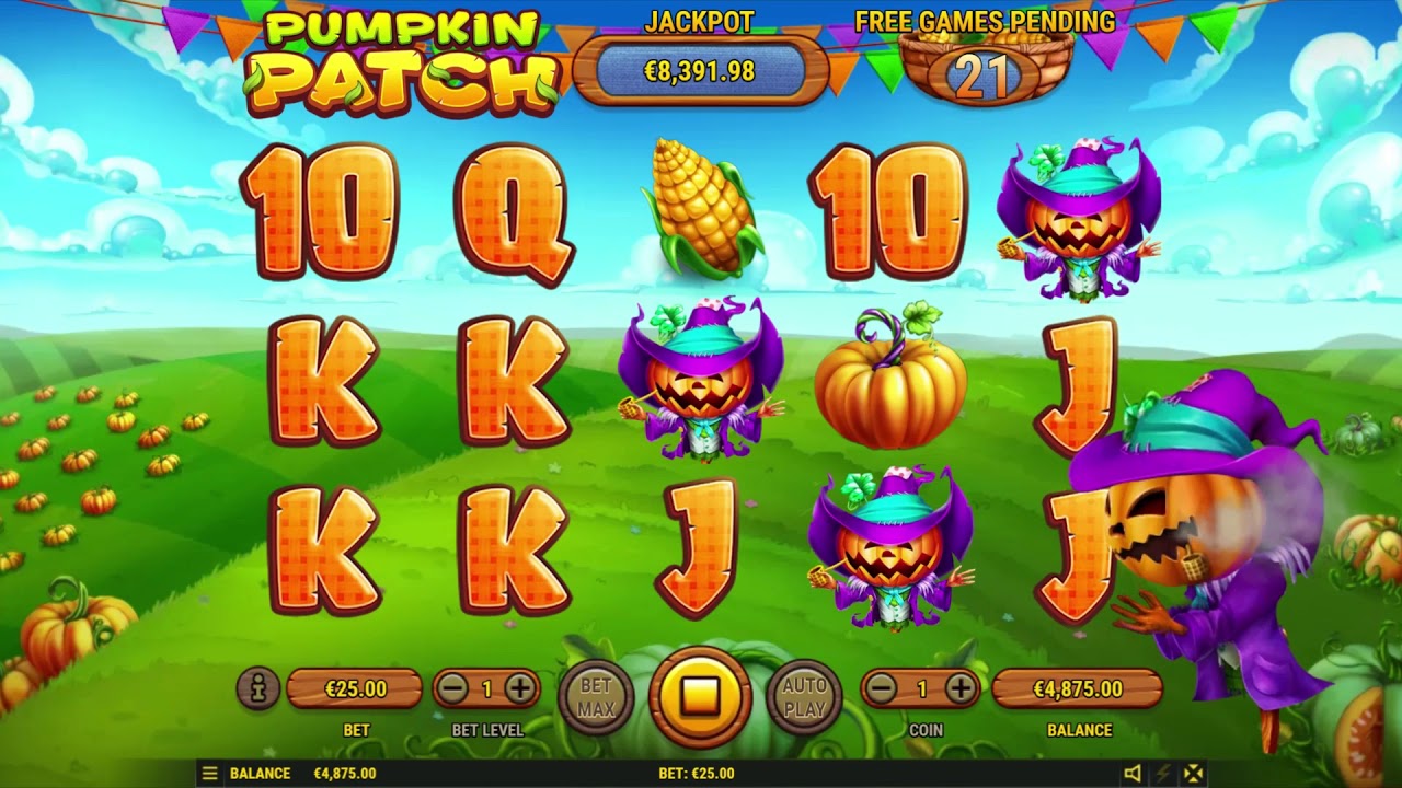 Играть в автоматы на реальные деньги «Pumpkin Patch» на сайте казино Вулкан